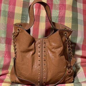 Michael Kors Tan Leather Shoulder Bag